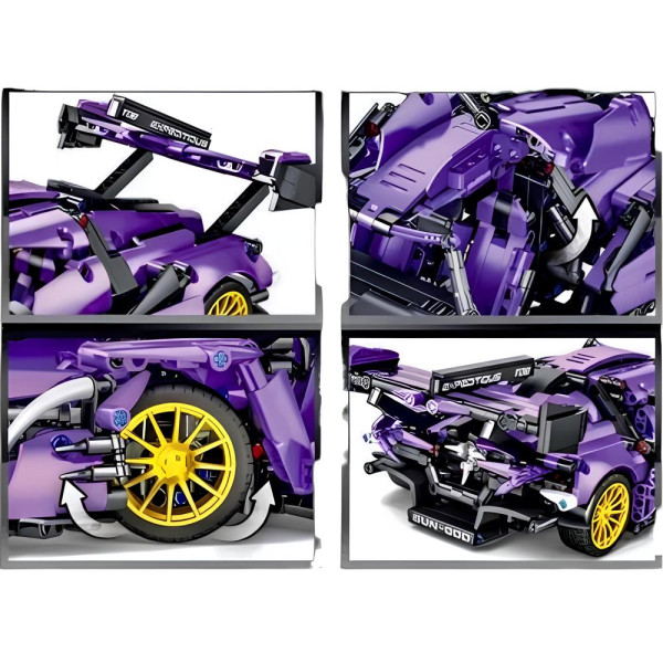 Конструктор спорткара Technic Lamborghini Cyber Punk 1:14 1280 деталей фіолетовий