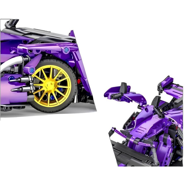 Конструктор спорткара Technic Lamborghini Cyber Punk 1:14 1280 деталей фіолетовий