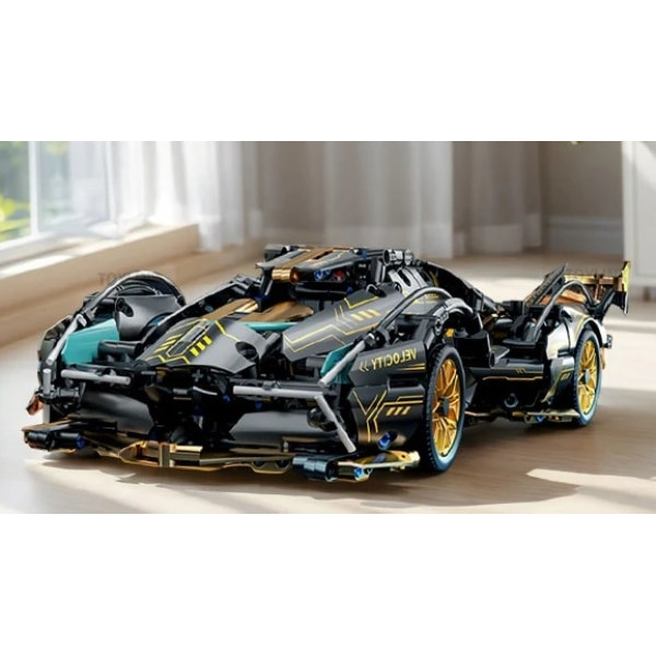 Конструктор суперкара Technic Velocity car 1:14 1148 деталей чорний
