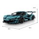 Конструктор суперкара GULY 10612 Apollo IE Technic 1:8 3468 деталей синій