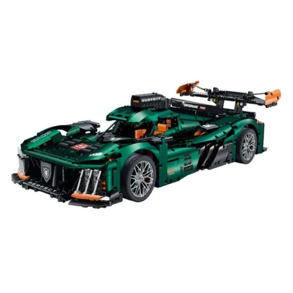 Конструктор суперкара на радіокеруванні GULY 10616 Peugeot Le Mans Technic 1:8 3746 деталей зелений