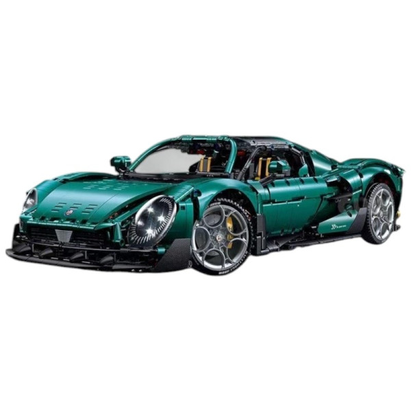 Конструктор спорткара на радіокеруванні GULY 10621 Alfa Romeo 33 Stradale Technic 1:8 4208 деталей зелений