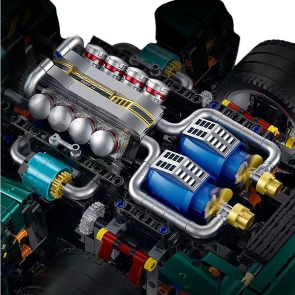 Конструктор спорткара на радіокеруванні GULY 10621 Alfa Romeo 33 Stradale Technic 1:8 4208 деталей зелений