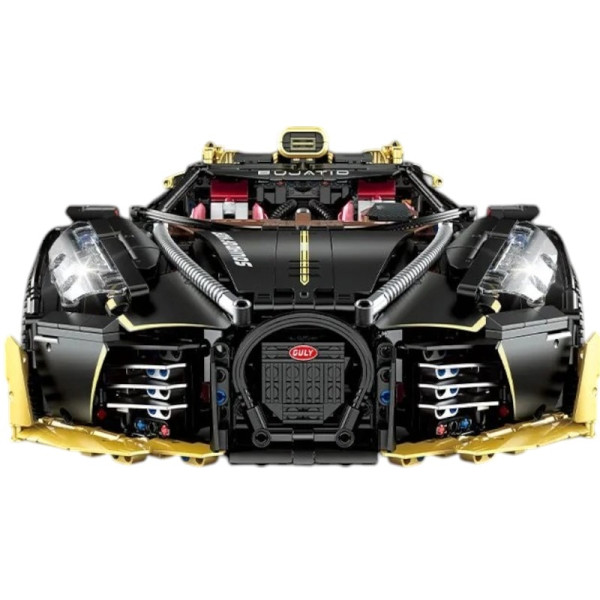 Конструктор спорткара на радіокеруванні GULY 10631 Bugatti La Voiture Noire Technic 1:8 4368 деталей чорний