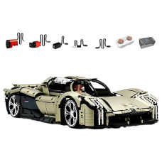 Конструктор спорткара на радіокеруванні GULY 10626 Porsche Mission X Technic 1:8 4056 деталей сірий