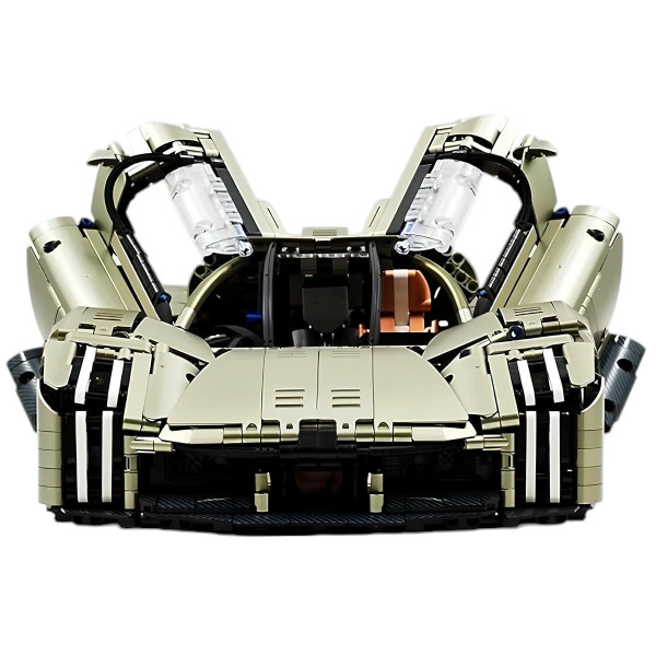 Конструктор спорткара на радіокеруванні GULY 10626 Porsche Mission X Technic 1:8 4056 деталей сірий