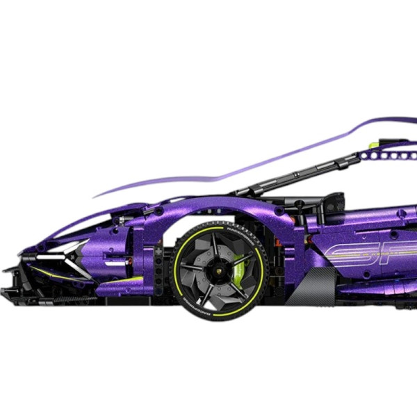 Конструктор спорткара на радіокеруванні GuLy 10635 Lambo Technic 1:8 3654 деталей фіолетовий