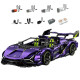Конструктор спорткара на радіокеруванні GuLy 10635 Lambo Technic 1:8 3654 деталей фіолетовий