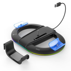 Вертикальна зарядна станція з RGB-підсвіткою iPega PG-P5S045H для Sony PlayStation 5 та PS5 Slim чорна