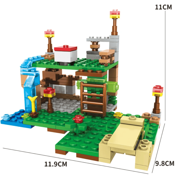 Конструктор Minecraft Водоспад Оцелот 231 деталей Майнкрафт MineWorld My World BM007