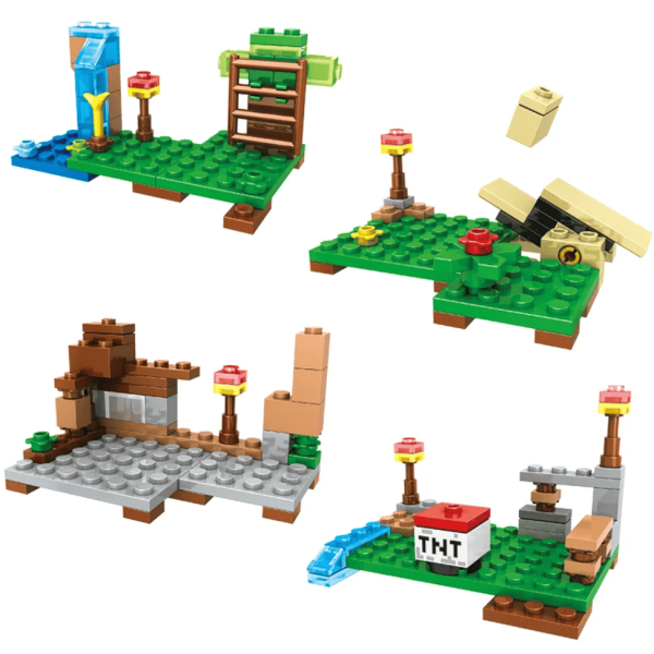 Конструктор Minecraft Водоспад Оцелот 231 деталей Майнкрафт MineWorld My World BM007