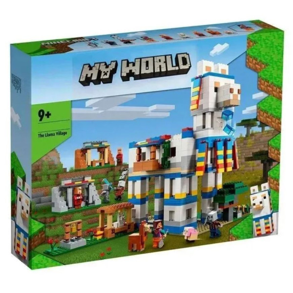 Конструктор Minecraft Село лами 1440 деталей Майнкрафт MineWorld My World 88001