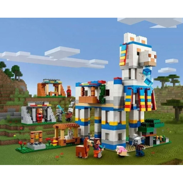 Конструктор Minecraft Село лами 1440 деталей Майнкрафт MineWorld My World 88001