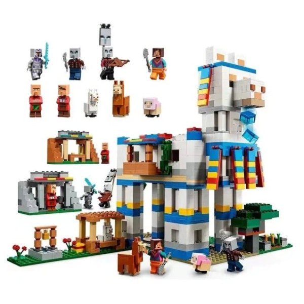 Конструктор Minecraft Село лами 1440 деталей Майнкрафт MineWorld My World 88001