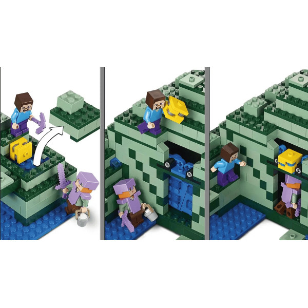 Конструктор Minecraft Підводна фортеця 1122 деталей Майнкрафт MineWorld My World 81081