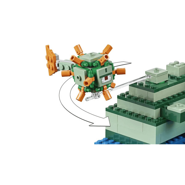 Конструктор Minecraft Підводна фортеця 1122 деталей Майнкрафт MineWorld My World 81081