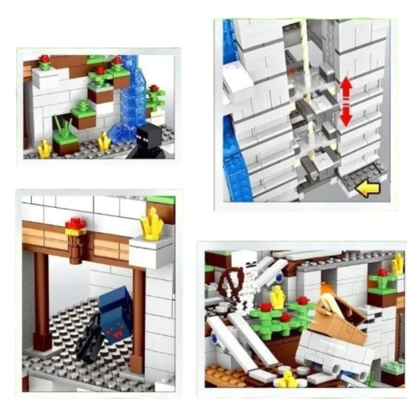 Конструктор 2688 деталей Minecraft Гірська печера Майнкрафт MineWorld My World 76010