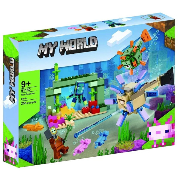 Конструктор Minecraft Битва під водою 255 деталей Майнкрафт MineWorld My World 91180