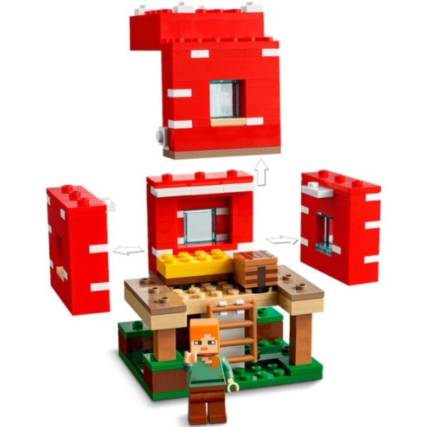 Конструктор Minecraft Грибний будинок 272 деталей Майнкрафт My World 91179