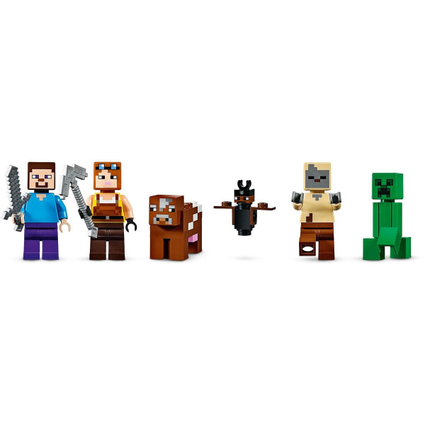 Конструктор Minecraft Шахта Кріпера 852 деталей Майнкрафт MineWorld My World 11363
