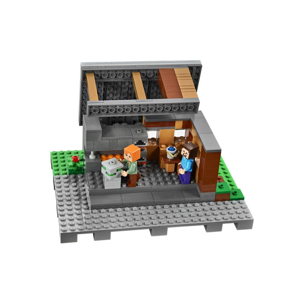 Конструктор 1600 деталей Minecraft Селище Майнкрафт My World 100010
