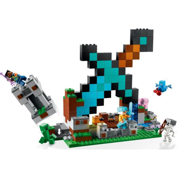 Конструктор Minecraft Форпост з мечем 427 деталей Майнкрафт My World 8005
