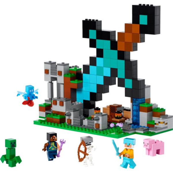 Конструктор Minecraft Форпост з мечем 427 деталей Майнкрафт My World 8005
