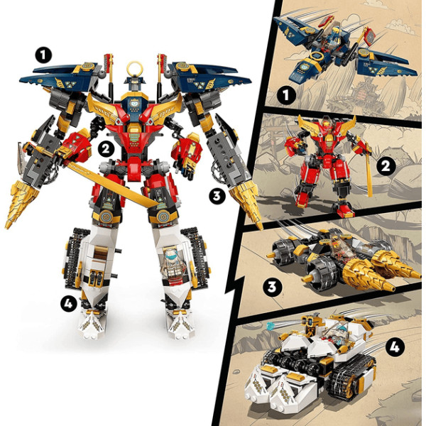 Конструктор Ультракомборобот ніндзя 1148 деталей Нінзяго Ninjago 61103