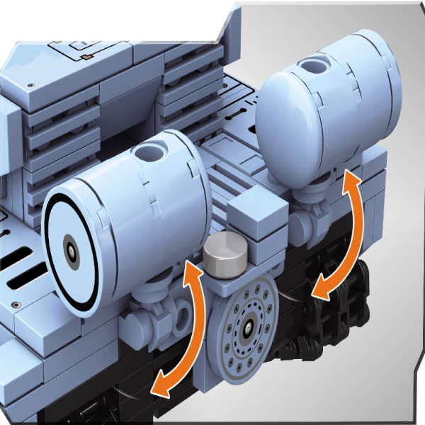 Конструктор Танк CHALLENGER II: Захист кордону 628 деталей сірий TWF892-D-4