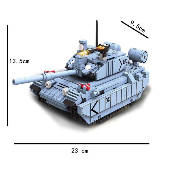 Конструктор Танк CHALLENGER II: Захист кордону 628 деталей сірий TWF892-D-4