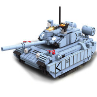 Конструктор Танк CHALLENGER II: Защита границы 628 деталей серый TWF892-D-4