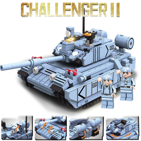 Конструктор Танк CHALLENGER II: Захист кордону 628 деталей сірий TWF892-D-4