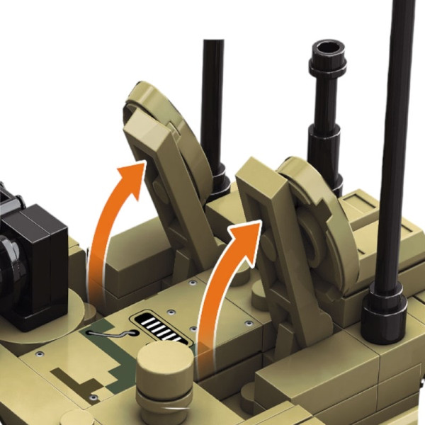 Конструктор Танк M1A2: Операція «Щит свободи» 605 деталей камуфляж TWF892-D-3