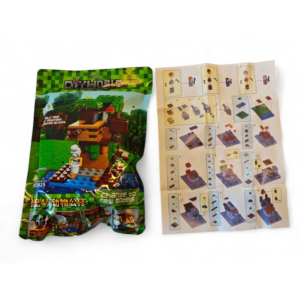 Конструктор Minecraft 13825 Будинок на дереві 178 деталей Майнкрафт MineWorld My World