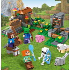Конструктор Minecraft 13824 Битва на скелі 231 деталей Майнкрафт MineWorld My World