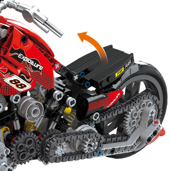 Конструктор мотоцикла 48001 Technic Ducati ExoRider V2: Вулична швидкість 388 деталей червоний
