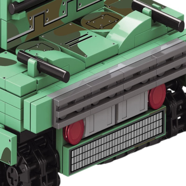 Конструктор "Бойовий танк Leopard 2A7" 608 деталей зелений камуфляж TWF892-D-5