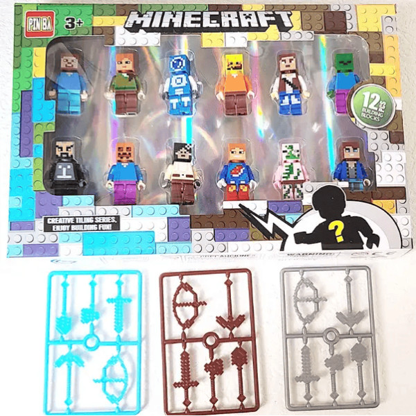 Набір фігурок Minecraft Майнкрафт 12 штук 