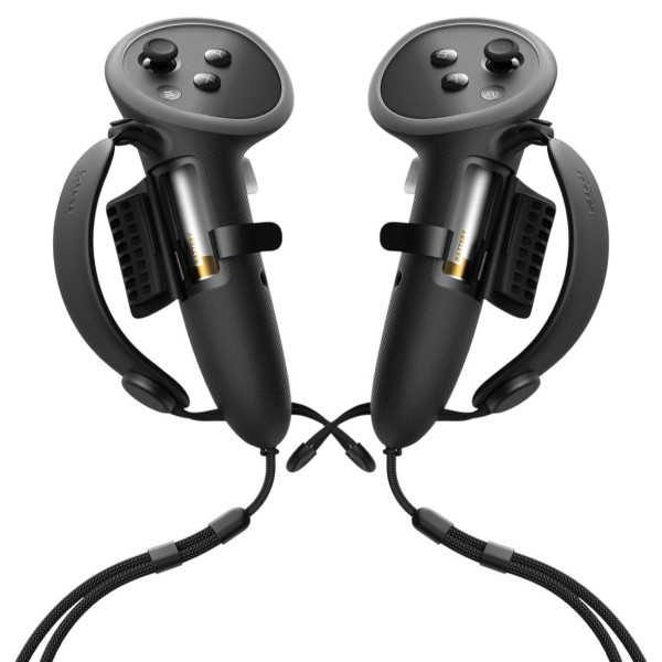 KIWI Design G4 Max Захисні подовжені накладки чохли на контролери Meta Quest 3/3S VR чорні