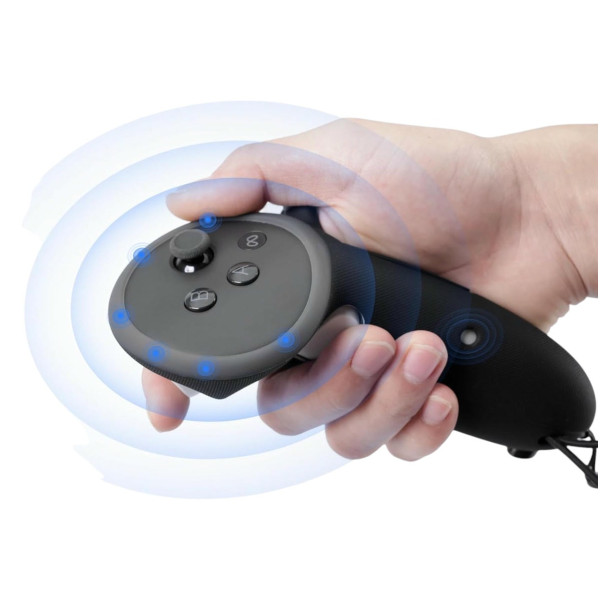 KIWI Design G4 Max Захисні подовжені накладки чохли на контролери Meta Quest 3/3S VR чорні
