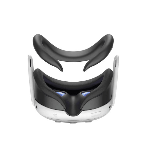 Силіконова накладка KIWI Design F3 на обличчя для Meta Quest 3 чорна 