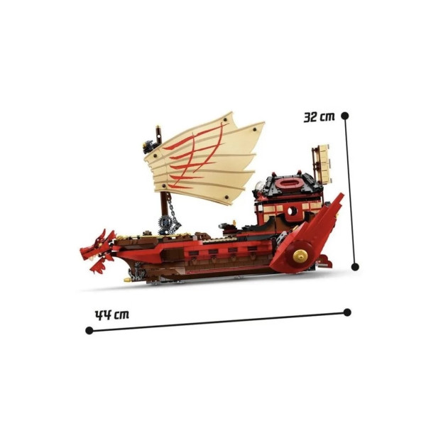 Конструктор Ninja 4029 Літаючий корабель Майстра Ву Ninjago Нінзяго 1856 деталь