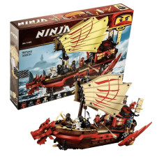 Конструктор Ninja 4029 Літаючий корабель Майстра Ву Ninjago Нінзяго 1856 деталь
