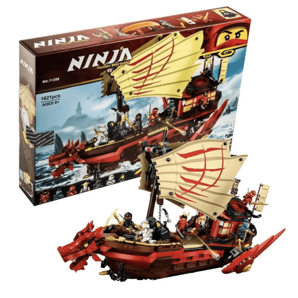 Конструктор Ninja 4029 Літаючий корабель Майстра Ву Ninjago Нінзяго 1856 деталь