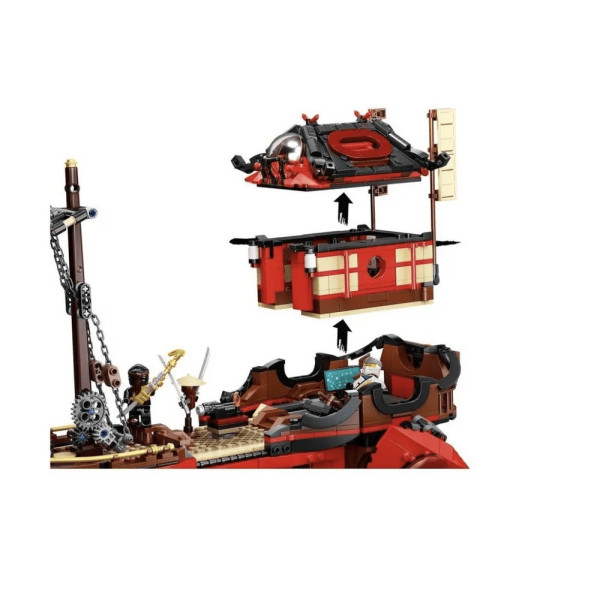 Конструктор Ninja 4029 Літаючий корабель Майстра Ву Ninjago Нінзяго 1856 деталь