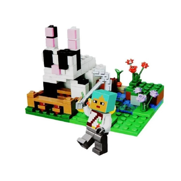 Конструктор Minecraft Кроляче ранчо 128 деталей Майнкрафт My World 1075-3