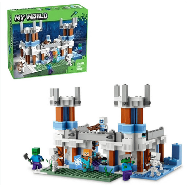 Конструктор Minecraft Крижаний замок 499 деталей Майнкрафт My World 1089