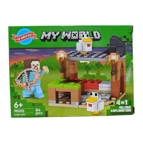 Набір конструкторів Minecraft 4 в 1 326 деталей Майнкрафт My World 98005