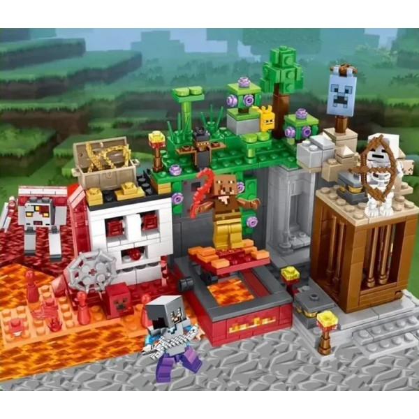 Конструктор Minecraft Підземелля скелетів 505 деталей Майнкрафт My World MG803