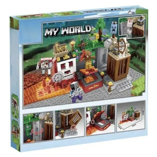 Конструктор Minecraft Підземелля скелетів 505 деталей Майнкрафт My World MG803